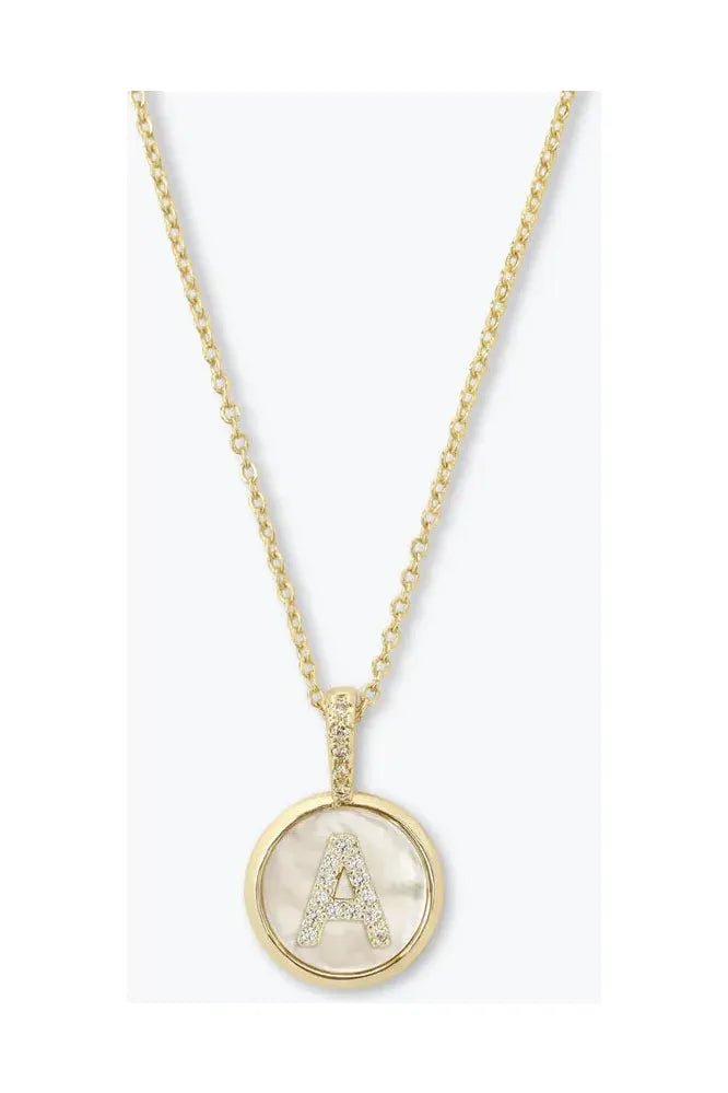 Baby Love Letter Medallion Necklace - Keepsake
