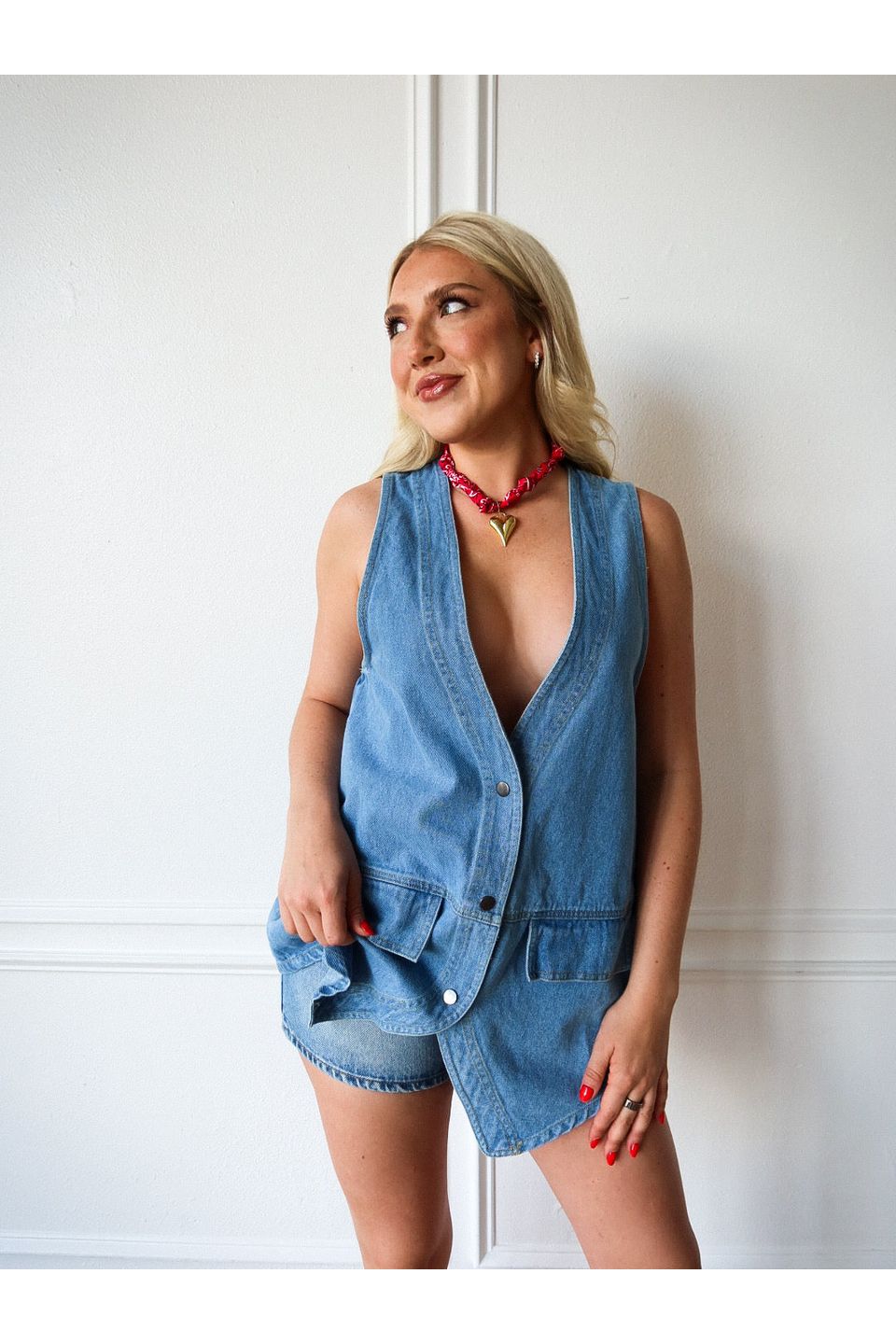 Bluebell Button Vest - Keepsake