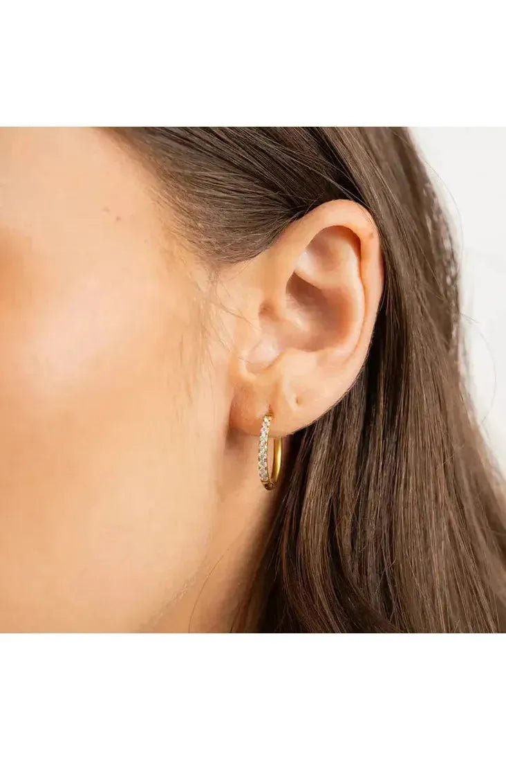 Diamond Hoops 18mm - Keepsake