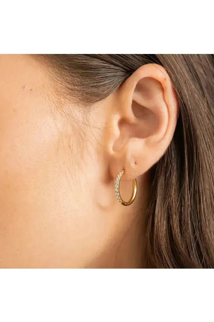 Diamond Hoops 18mm - Keepsake