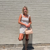 Checked Out Mini Dress - Brown