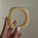 Resin Acrylic Bangle - Brown