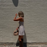 Checked Out Mini Dress - Brown