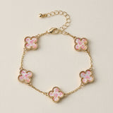 Colorful Charm Bracelet - Silver