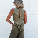 Lex Halter Wrap Top