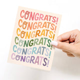 Congrats Wonky Type Greeting Card
