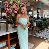 Ripple Effect Maxi Dress - Seafoam