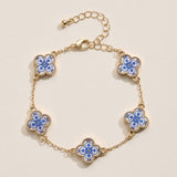 Colorful Charm Bracelet - Black/White/Gold