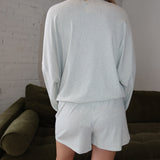 Laid Back Top - Baby Blue