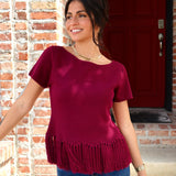 Fall Fringe Sweater