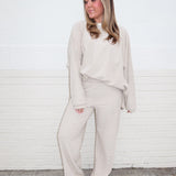 Easy Days Striped Top- Tan