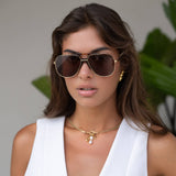 Logan Sunglasses: Dark Brown