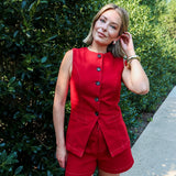 Best in Burgundy Denim Set