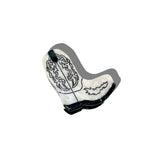 Hand-painted Western Cowboy Boot Claw Hair Clip | Eco: Brown