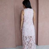 Blushing Petals Midi Dress