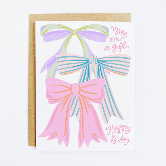 You Are A Gift Bow Birthday Card - Keepsake