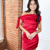 Red Velvet Mini Dress