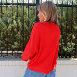 Piper Cardigan - Red