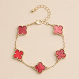 Colorful Charm Bracelet - Silver/White