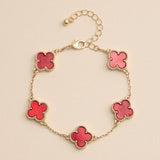 Colorful Charm Bracelet - Silver