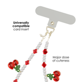 Phone Charm Wristlet - Mon Cheri Cherry