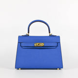 Jana Leather Satchel Bag- Red