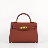 Jana Leather Satchel Bag- Wine