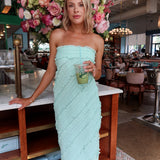 Ripple Effect Maxi Dress - Seafoam
