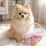 Pink Dogior Saddle Bag | Squeaker Plush Dog Toy