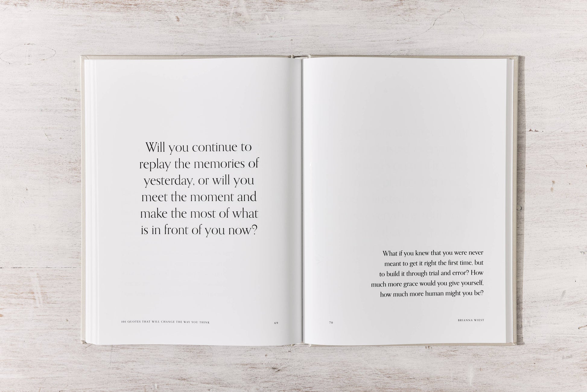 101 Quotes That Will Change The Way You Think - table book - Keepsake