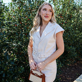 Clear Eyes Belted Romper