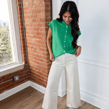 Everyday Tank Cardigan - Kelly Green