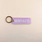 Mom Keys Keychain: Lavender / Keychain with Hang Tag - Keepsake