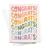Congrats Wonky Type Greeting Card