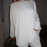 Laid Back Top - Baby Blue