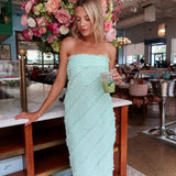 Ripple Effect Maxi Dress - Seafoam