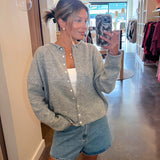 Piper Cardigan - Heather Grey