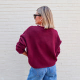 Piper Cardigan - Wine