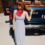 Sienna Strapless Maxi Dress - Denim