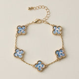 Colorful Charm Bracelet - Silver