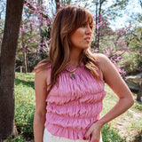 Ripple Effect Tank - Pink