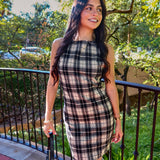 Served Up Plaid Mini Dress