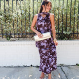 Shadow Bloom Maxi Dress