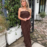Espresso Drift Maxi Dress