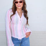 Jacquie Knit Top - Pink Ombre