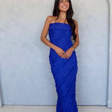 Ripple Effect Maxi Dress - Cobalt