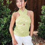 Lime Light Halter Top