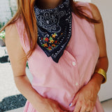 Bandana - Floral / Navy