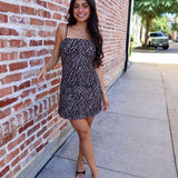 Wild Instinct Zebra Mini Dress