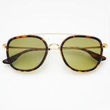 Weston Sunglasses: Tortoise / Fade Green
